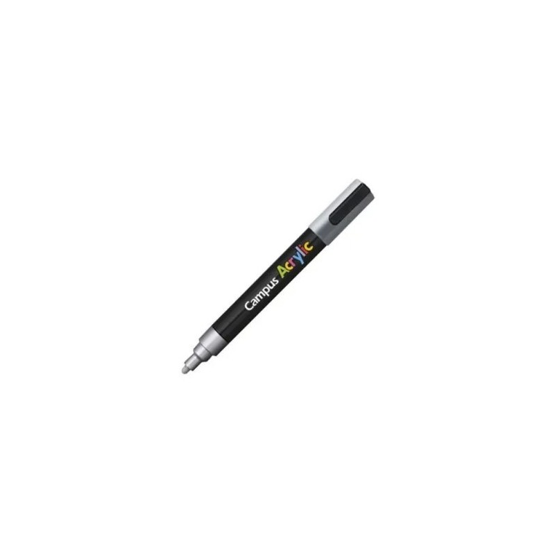ROTULADOR CAMPUS ACRYLIC PLATA 2MM