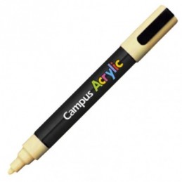 ROTULADOR CAMPUS ACRYLIC AMARILLO PASTEL CREMA 2MM