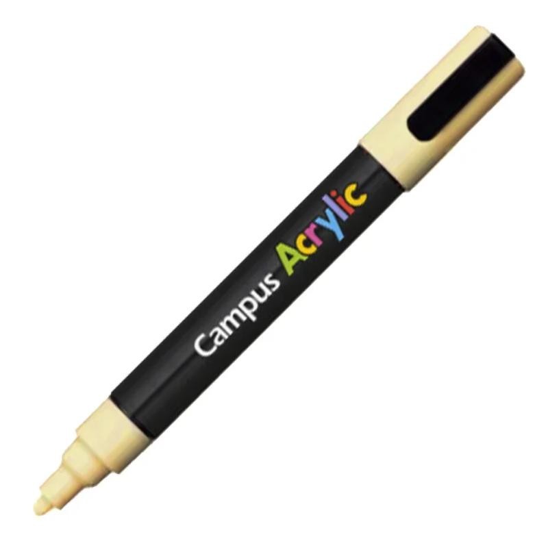 ROTULADOR CAMPUS ACRYLIC AMARILLO PASTEL CREMA 2MM