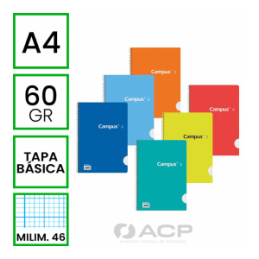 BLOC ESCOLAR A4 80H MAKRO MILIMETRADO 46