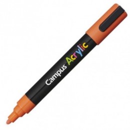 ROTULADOR CAMPUS ACRYLIC NARANJA 2MM