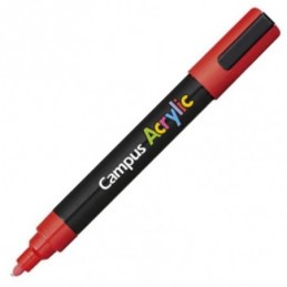 ROTULADOR CAMPUS ACRYLIC ROJO 2MM
