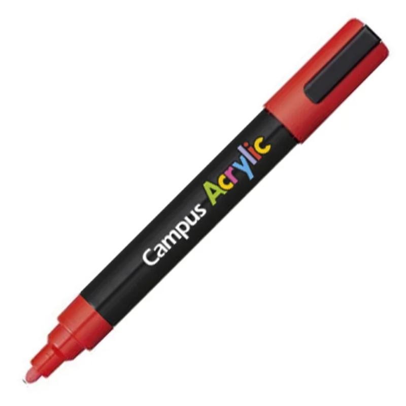 ROTULADOR CAMPUS ACRYLIC ROJO 2MM