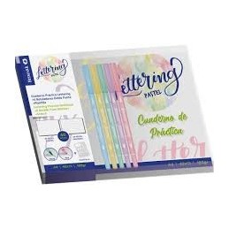 CUADERNO DE LETTERING PASTEL A5+5ROTUS+PLANTILLA