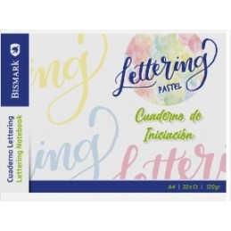 CUADERNO DE INICIACION AL LETTERING PASTEL A4 32PA