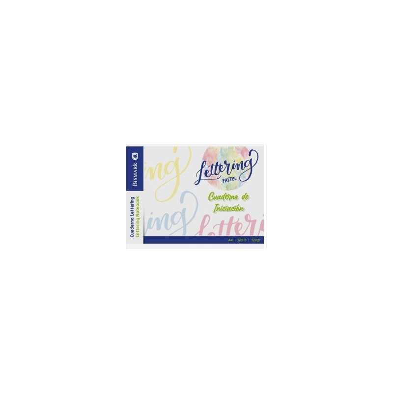 CUADERNO DE INICIACION AL LETTERING PASTEL A4 32PA