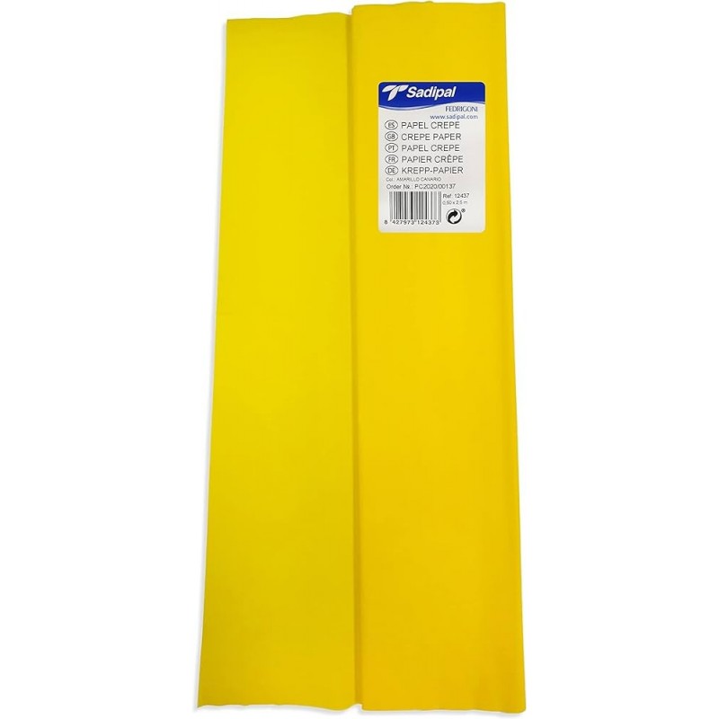 PAPEL CREPE-PINOCHO AMARILLO ROLLO