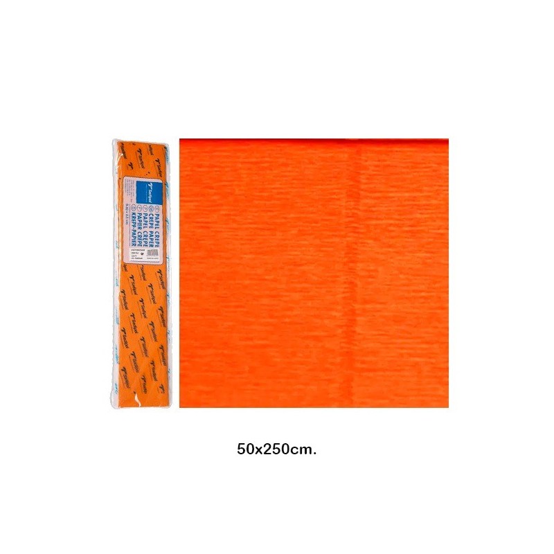 PAPEL CREPE-PINOCHO NARANJA ROLLO