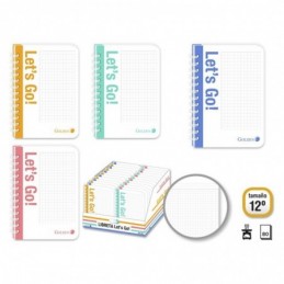 LIBRETA ESPIRAL LET S GO 12 80H 60GRS 4x4