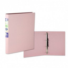 CARPETA PP A4 4A-25 LOMO REDONDO PASTEL ROSA