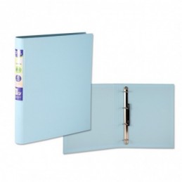 CARPETA PP A4 4A-25 LOMO REDONDO PASTEL AZUL