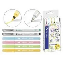 SET DE INICIACION 6 ROTULADORES LETTERING PASTEL