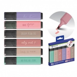 BE YOU MARCADORES FLUORESCENTES 6 COLORES