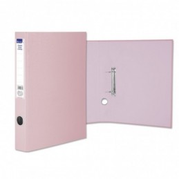 CARPETA CARTON F 2 AN 25 PASTEL ROSA CLARO OLLADO