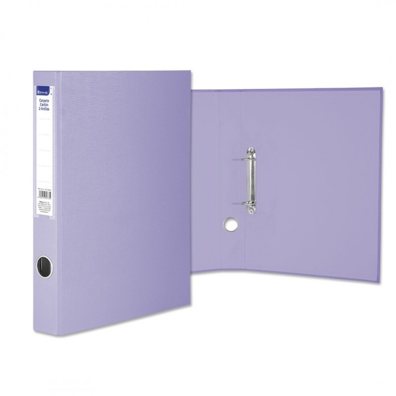 CARPETA CARTON F 2 AN 25 PASTEL MORADO CLARO OLLAD