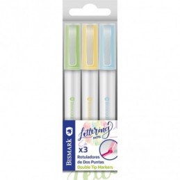MARCADORES FLUORESCENTES DOBLE PUNTA 3 UDS