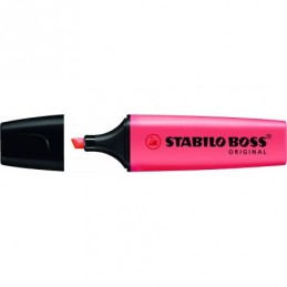 ROTULADOR STABILO BOSS FLUORESCENTE ROJO