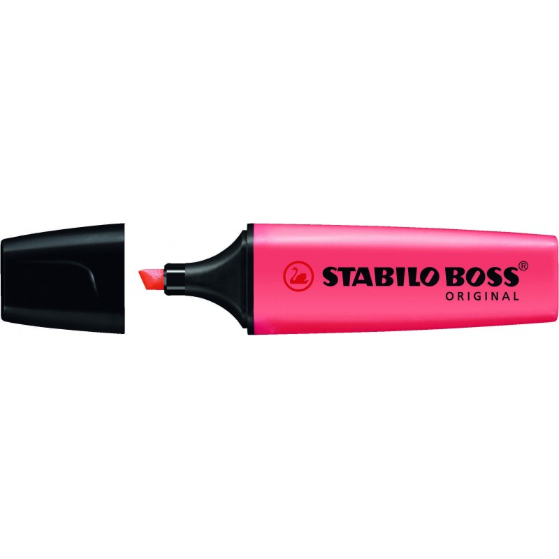 ROTULADOR STABILO BOSS FLUORESCENTE ROJO