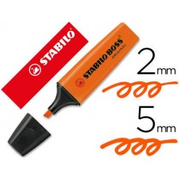MARCADOR STABILO BOSS FLUOR NARANJA