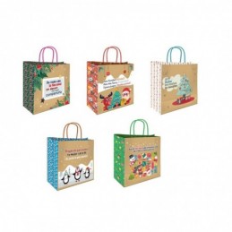 BOLSA KRAFT NAVIDAD MENSAJES