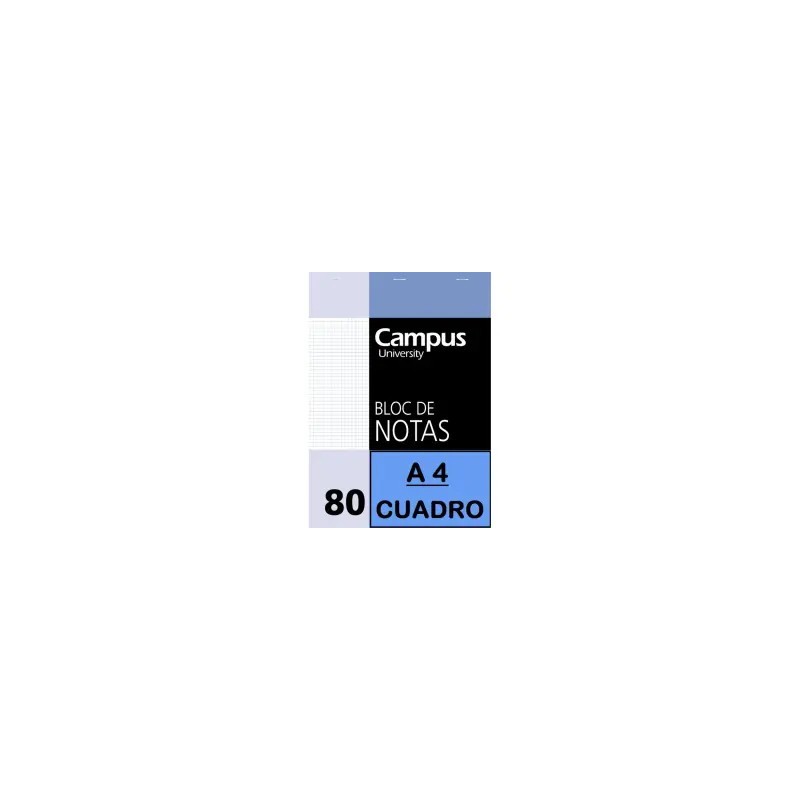 BLOC NOTAS A4 80H 60GR PERFORADO CN 4MM