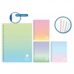 CUADERNO PP A5 RAINBOW SOFT RING 80H