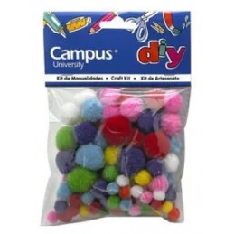 SET MANUALIDADES CAMPUS POMPON COLOR
