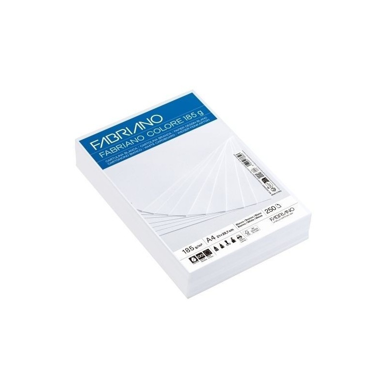 CARTULINA A4 BLANCA 185G 250H FABRIANO