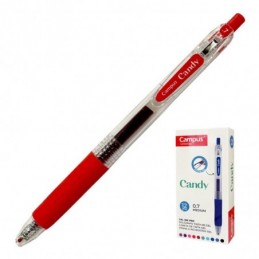 BOLIGRAFO CAMPUS CANDY TINTA DE GEL ROJO