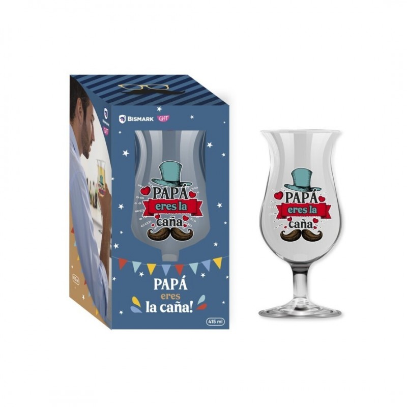 COPA CRISTAL PAPA ERES LA CAÑA