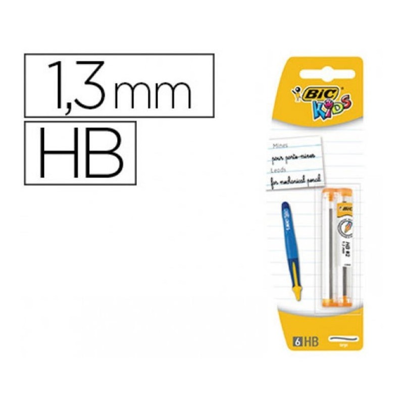MINAS BIC KIDS 1.3MM BLISTER 2 TUBO 6 UDS