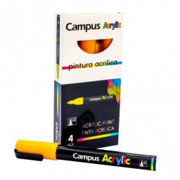 ROTULADOR CAMPUS ACRYLIC NARANJA INTENSO 2MM