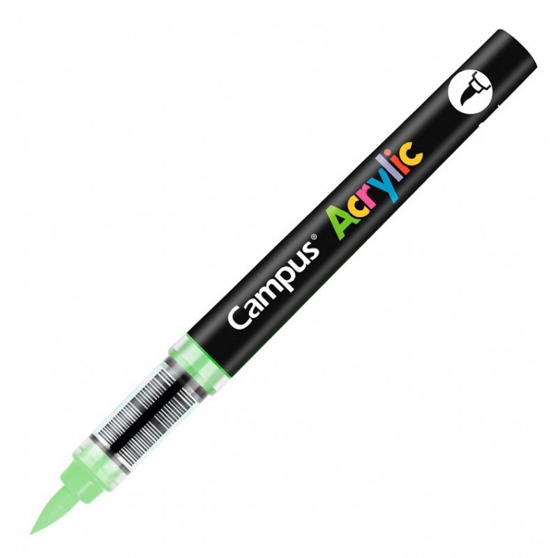 ROTULADOR ACRYLIC PUNTA PINCEL VERDE MEDIO CAMPUS