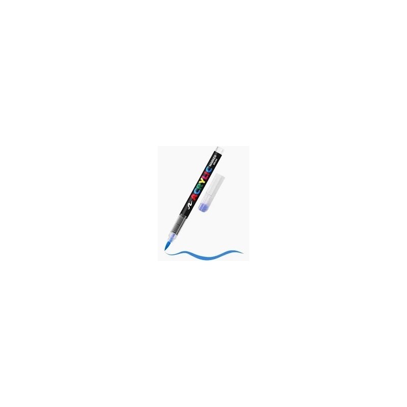 ROTULADOR ACRYLIC PUNTA PINCEL AZUL CAMPUS