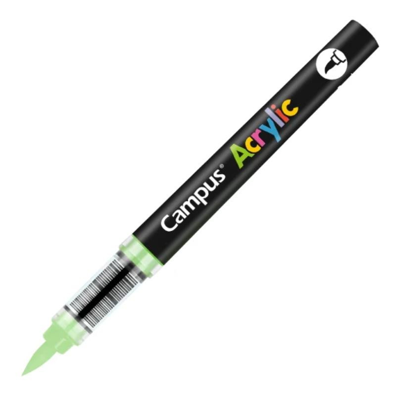 ROTULADOR ACRYLIC PUNTA PINCEL VERDE CLARO CAMPUS
