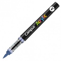 ROTULADOR ACRYLIC PUNTA PINCEL AZUL MARINO CAMPUS