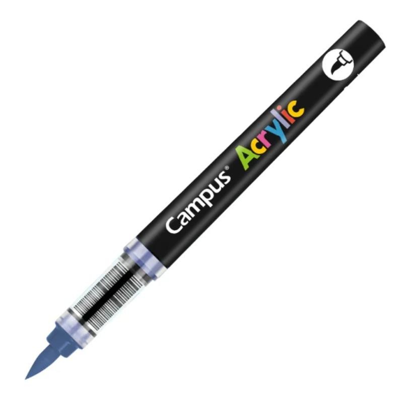 ROTULADOR ACRYLIC PUNTA PINCEL AZUL MARINO CAMPUS