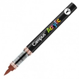 ROTULADOR ACRYLIC PUNTA PINCEL MARRON CAMPUS