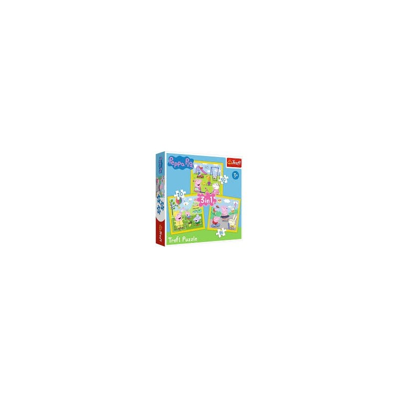 PUZZLES 3 EN 1 HAPPY PEPPA PIG 20 36 50 PZS