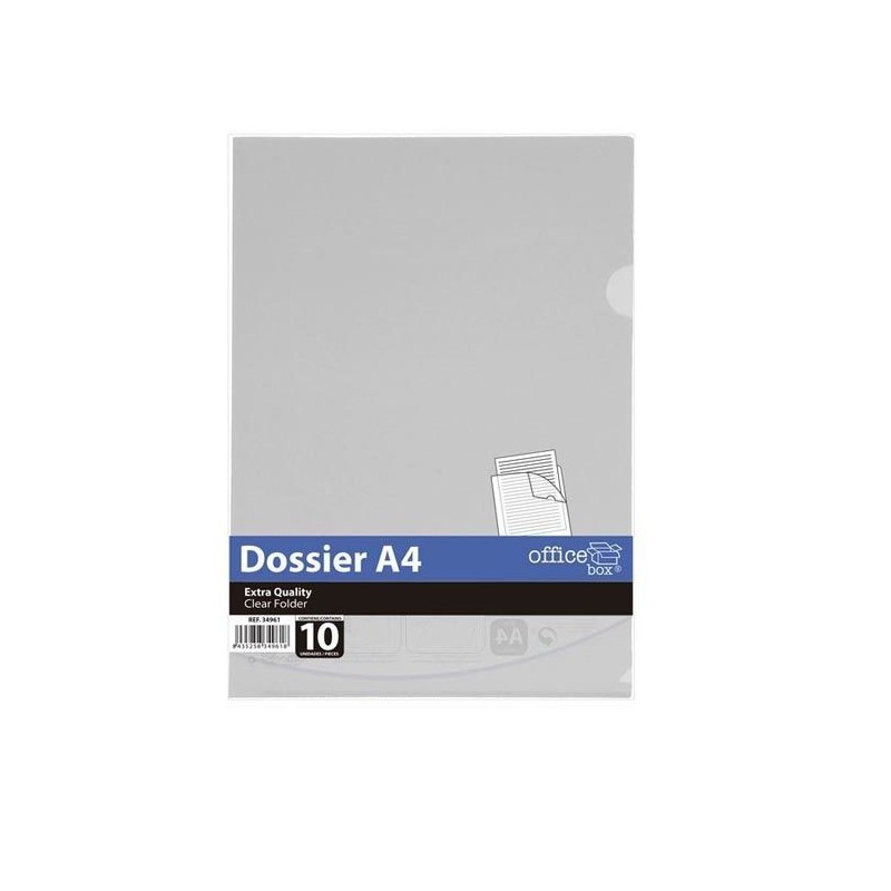 DOSSIER UÑERO EXTRA A4 CRISTAL