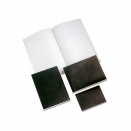 CUADERNOS HULE OCTAVO INDICE CUAD.80H NEGRO