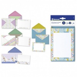 SET DE SOBRES CON TARJETAS 4 UNIDADES INTERIOR DEC