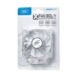 DEEPCOOL VENTILADOR 8CM TRANSPARENTE LED AZUL