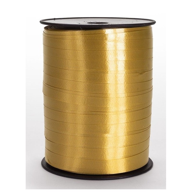 CINTA REGALO 5MMx500m COLOR DORADO