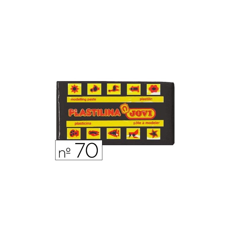 PLASTILINA JOVI 70 NEGRA 50GR