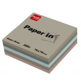 NOTA ADHESIVA PAPER IN 75x75 300H TIERRA