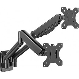 SOPORTE MONITOR 17"-27" VESA GAS GIRATORIO 360 GRA