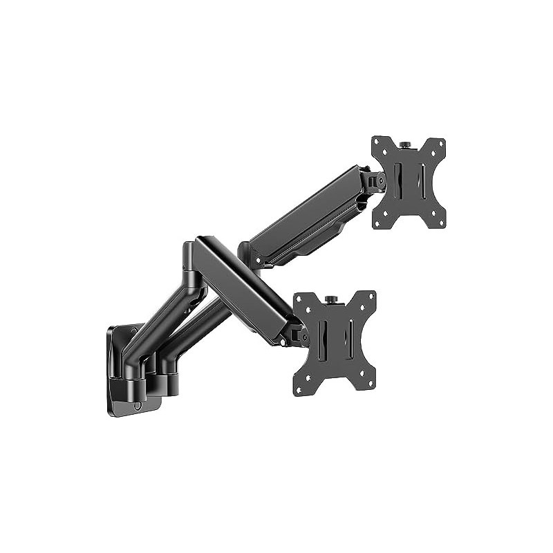 SOPORTE MONITOR 17"-27" VESA GAS GIRATORIO 360 GRA