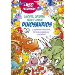 MONTA COLOREA PEGA Y JUEGA DINOSAURIOS