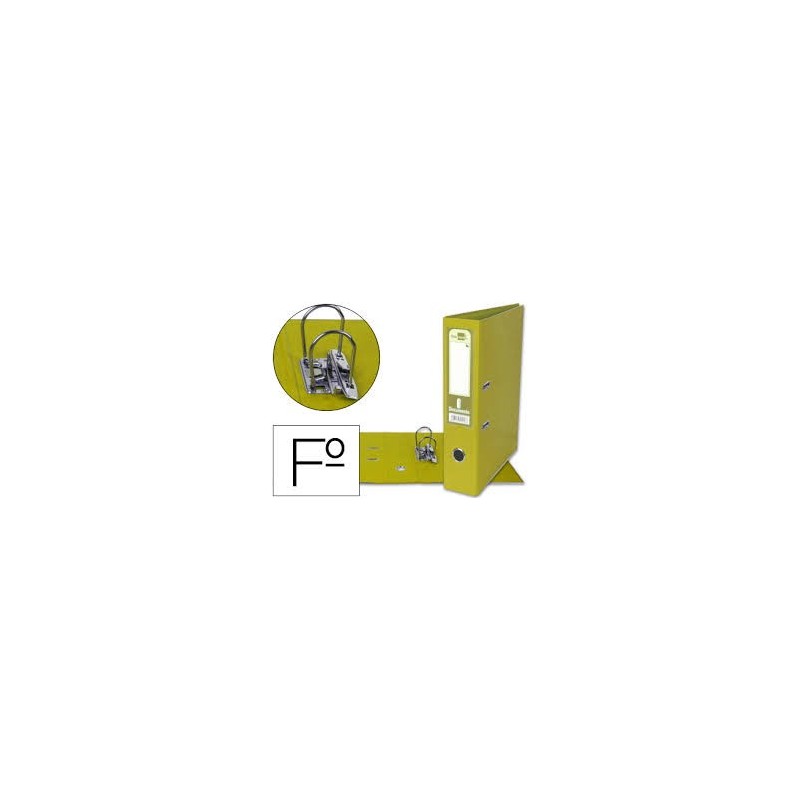ARCHIVADOR PALANCA LIDERPAPEL FOLIO LOMO 75MM AMAR